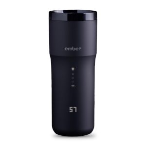 Ember Smart Travel Mug 2+ with Temperature Setting and Apple Function - 355ml Rechargeable Mug with Leakproof Lid and App Control, Fits Most Cup Holders, 3-Hour Battery