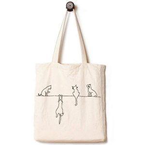 Andes Eco-Friendly Durable Flat-Bottom Canvas Tote with 2 Side Pockets - Handmade from 12 oz. 100% Cotton - Machine Washable