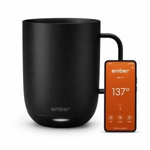 Ember NEW Mug 2 LARGE Temperature Control Smart, 414 ml, Black, 80 min. Battery Life
