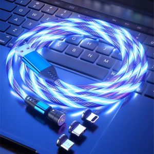 Generic floating light Multi Magnetic Usb Charging Cable Universal Led Magnetic 2.4A Fast Charging Led 3 in 1 Color Box