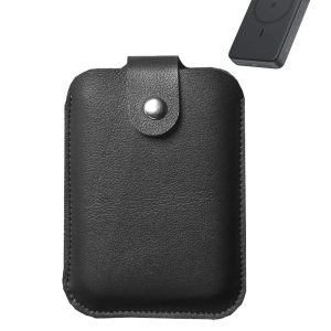 Case for Anker Zolo Magnetic Power Bank 10,000mAh 30W, Protective Leather Cover with All-Inclusive Protection, Anti-Shock Anti-Scratch and Drop Protection, Lightweight and Portable (Black)