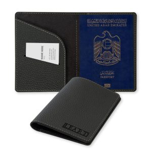 LEART Leather Passport Cover – Passport Holder | Passport Wallet for Men | Passport Case | Passport Cover Holder | Travel Accessories | Travel Gifts (Black)